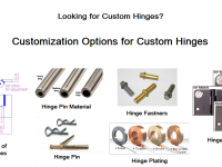 Customization options for custom hinges